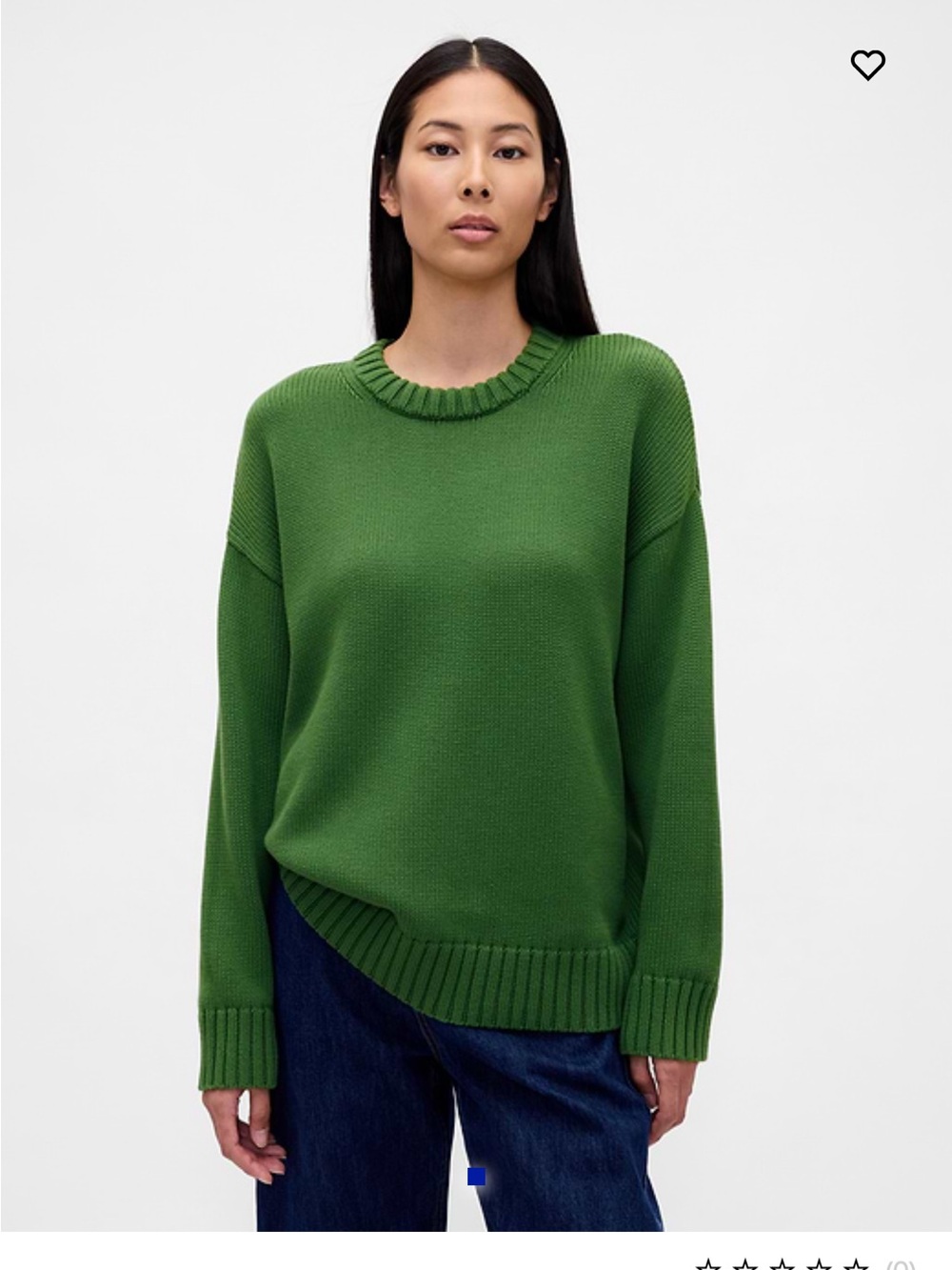 Unworn GAP 100% cotton Women's Crewneck Sweater in Green